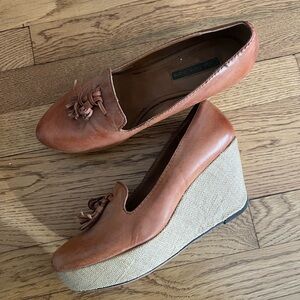 Calvin Klein Jeans Tan Wedge Shoes
